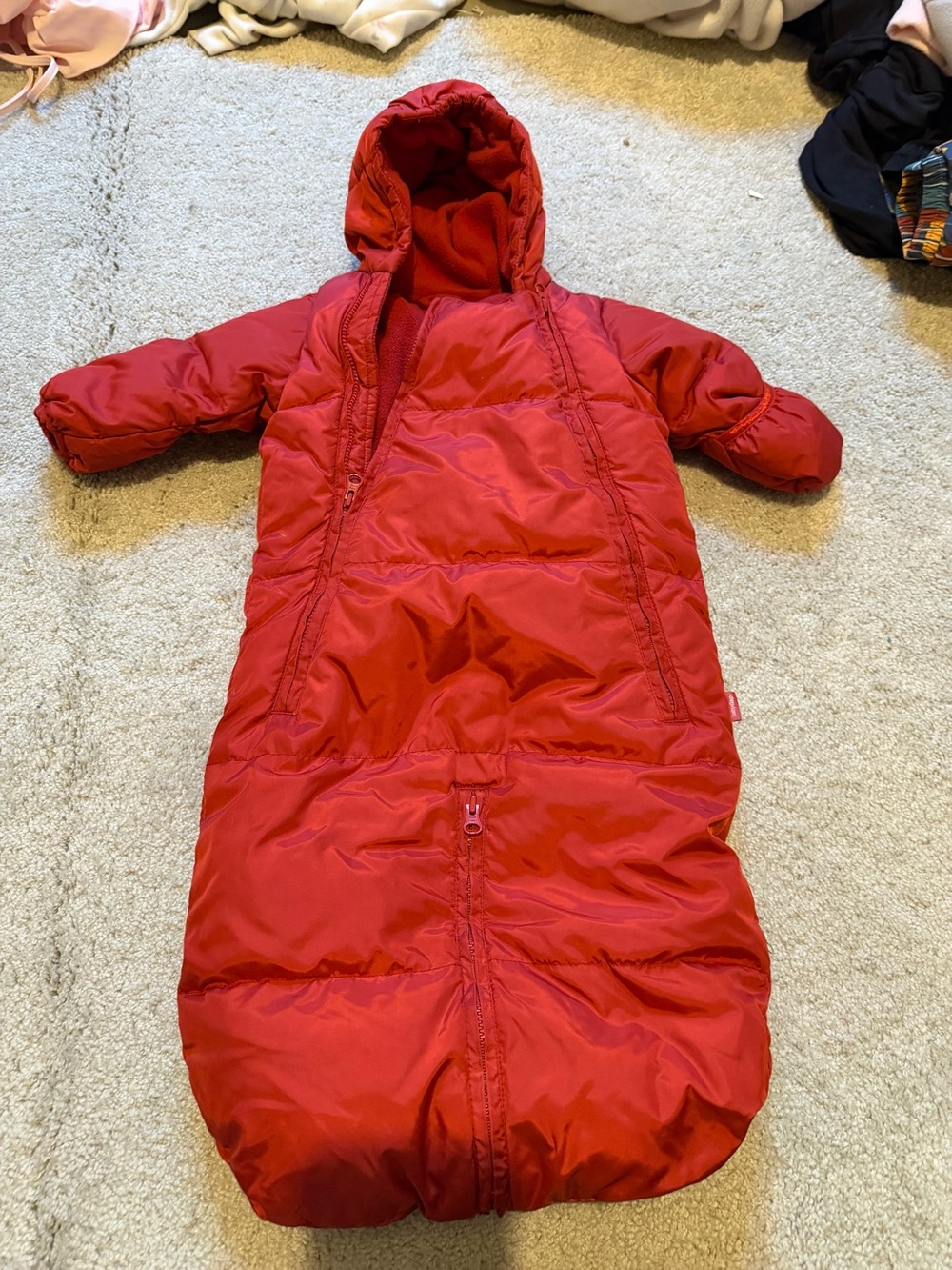 GAP Red Hooded Infant Puffer